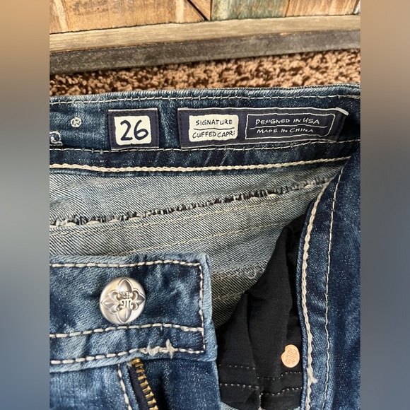 Miss Me Cuffed Capri Size 26 - Picture 3 of 9